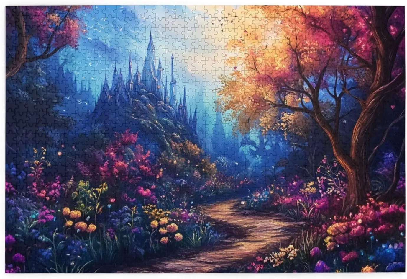 Nighttime Jungle Trail，1000 Pcs Adult Wooden Jigsaw Puzzles,Let Your Imagination Run Wild，Entertainment Games That Exercise Hands-On Skills，Forget The Troubles of Life，Enjoy The Process