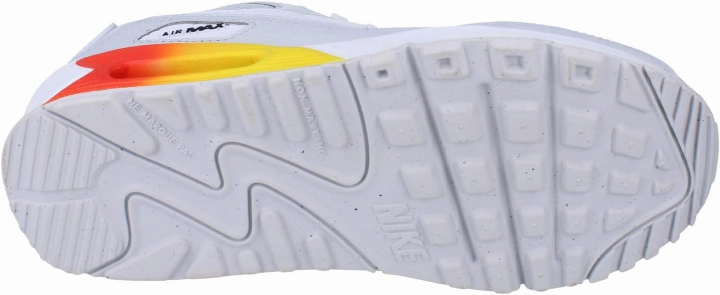Nike Air Max 90 Big Kids' Shoes (HF5181-001, Pure Platinum/Cosmic Clay/Lightning/White)