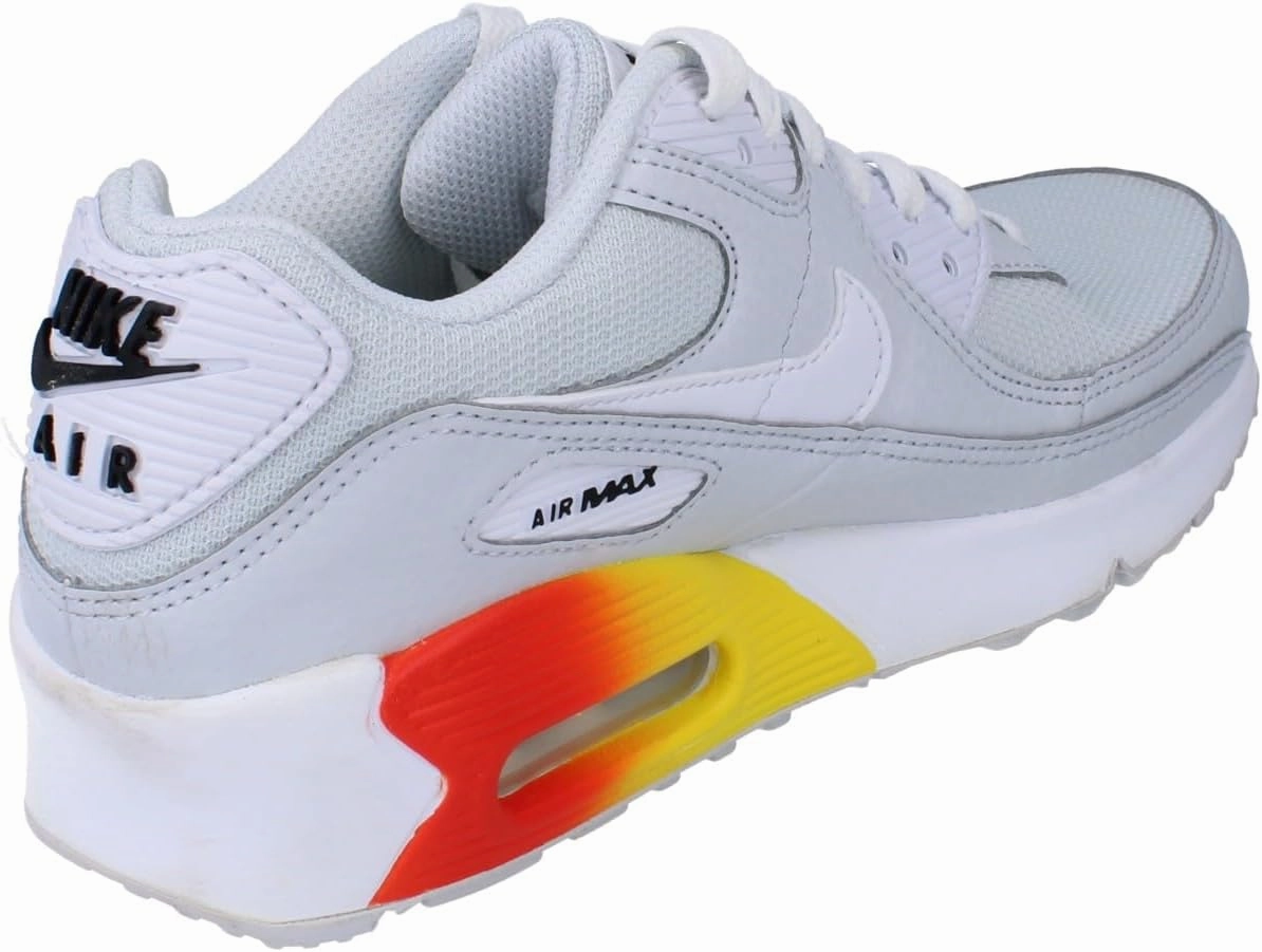 Nike Air Max 90 Big Kids' Shoes (HF5181-001, Pure Platinum/Cosmic Clay/Lightning/White)