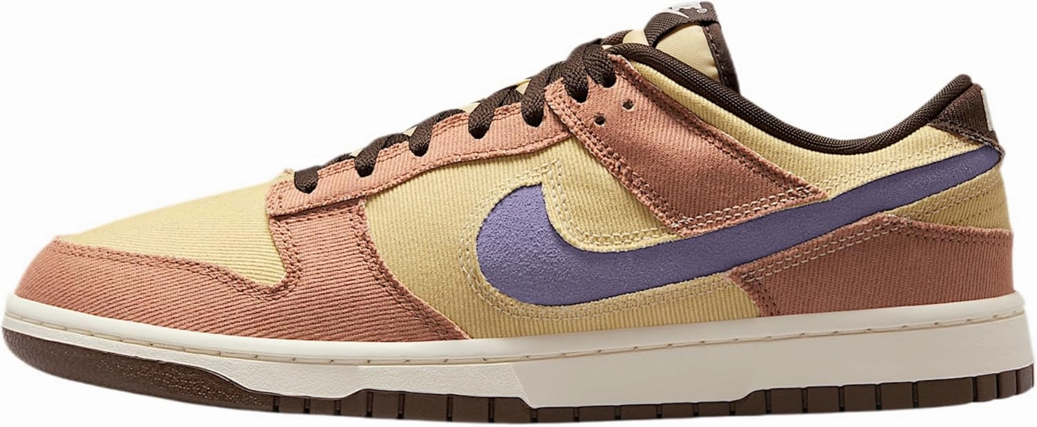 Nike Dunk Low Retro SE Men's Shoes (HF3141-200, Dusted Clay/Team Gold/Baroque Brown/Dusty Amethyst) Size 15