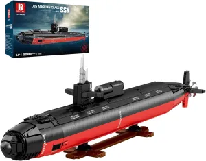 Nuclear Submarine Building Sets for Adults, 1:125 Military Los Angeles Class SSN Submarine Model 33049, Striking Display Piece Home Decor, Collectible Submarine Toy Gifts for 14  (2988 PCS)