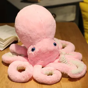 Octopus Stuffed Animals Octopus Plush Doll Toys Octopus Stuffed Toys Gift for Kids and Lovers(25.6-inch Pink)