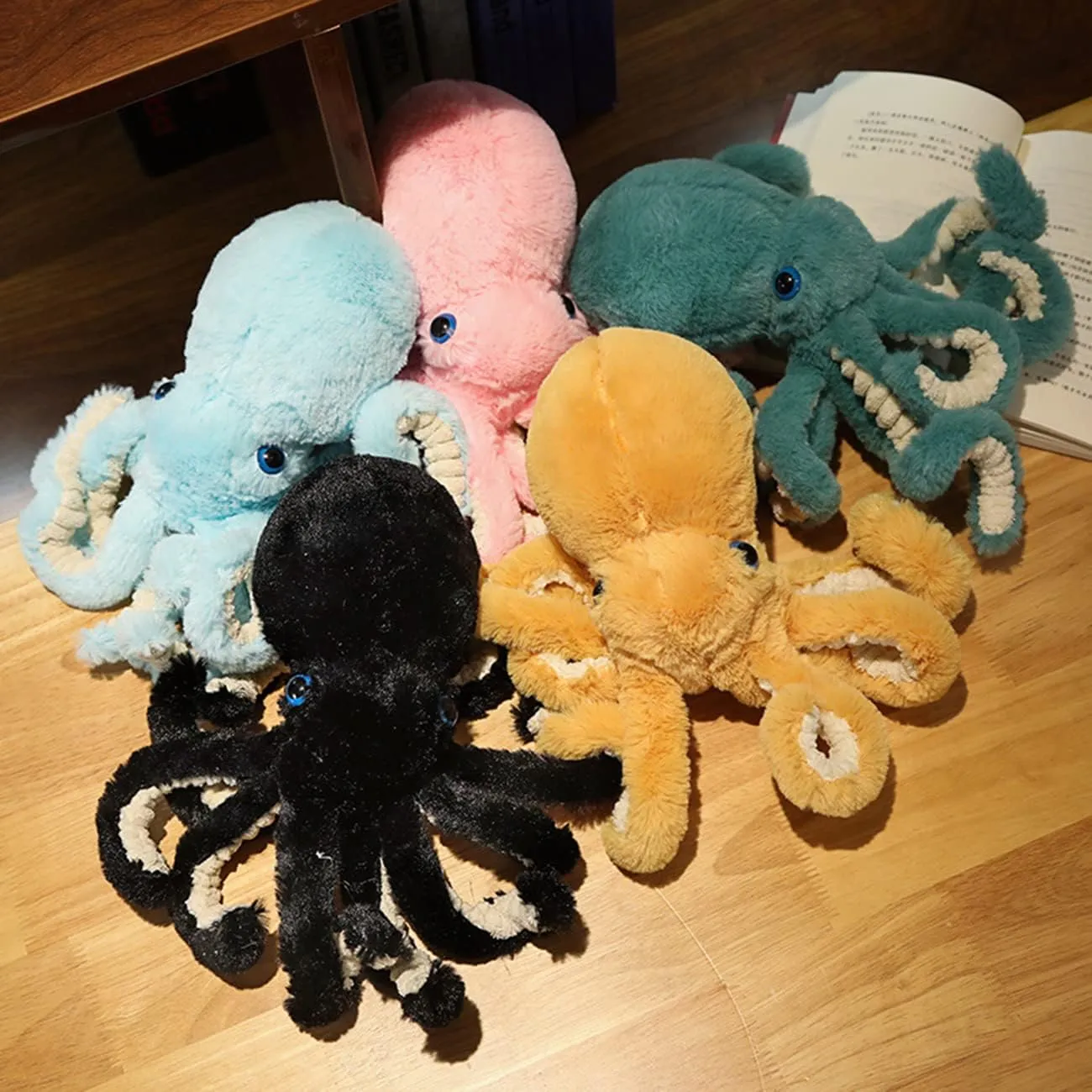Octopus Stuffed Animals Octopus Plush Doll Toys Octopus Stuffed Toys Gift for Kids and Lovers(25.6-inch Pink)