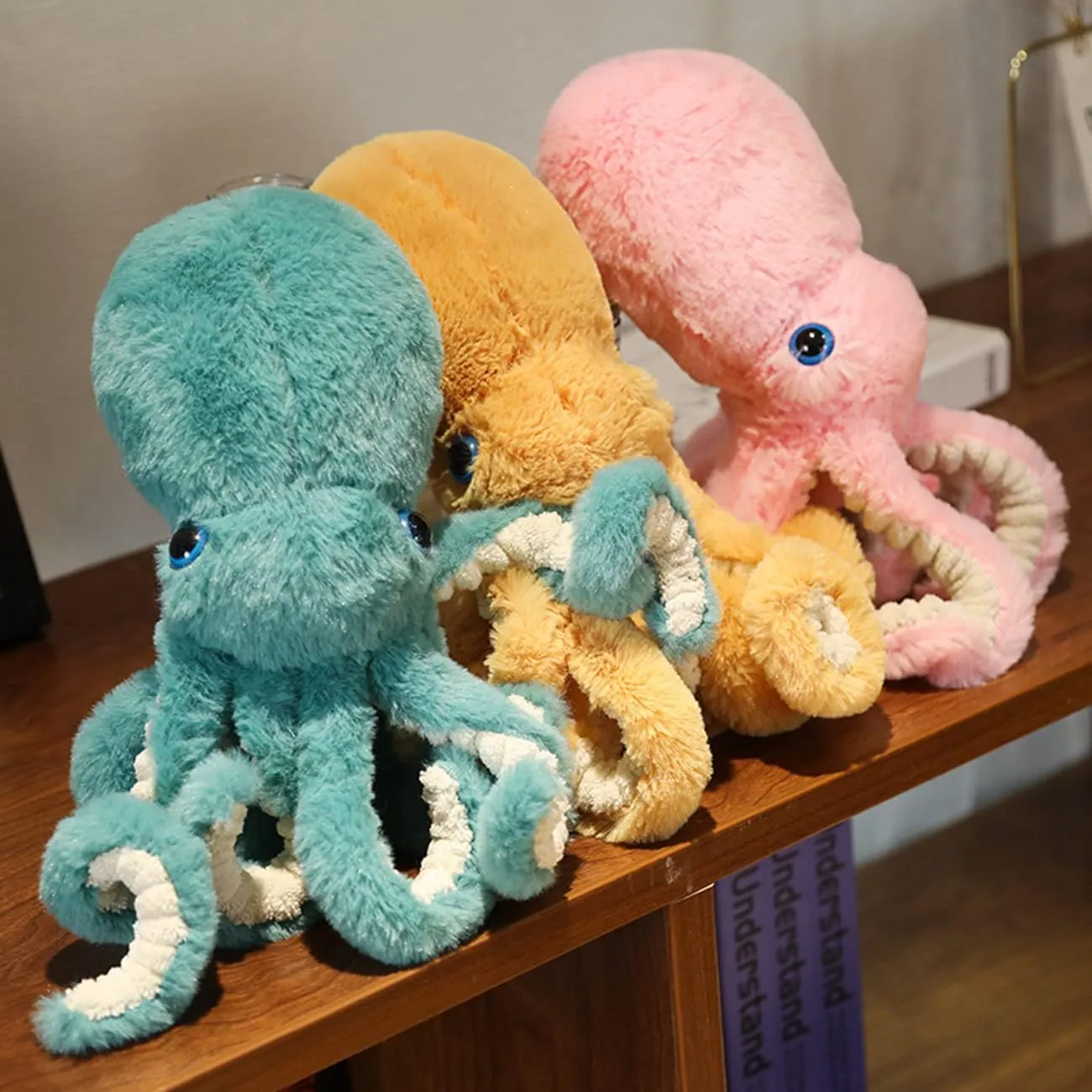 Octopus Stuffed Animals Octopus Plush Doll Toys Octopus Stuffed Toys Gift for Kids and Lovers(25.6-inch Pink)