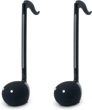 Otamatone Japanese Electronic Musical Instrument Portable Music Synthesizer from Japan by Maywa Denki Studio Award Winning, Educational Fun Gift for Children, Teens & Adults - Black (Set of 2) [Eng]