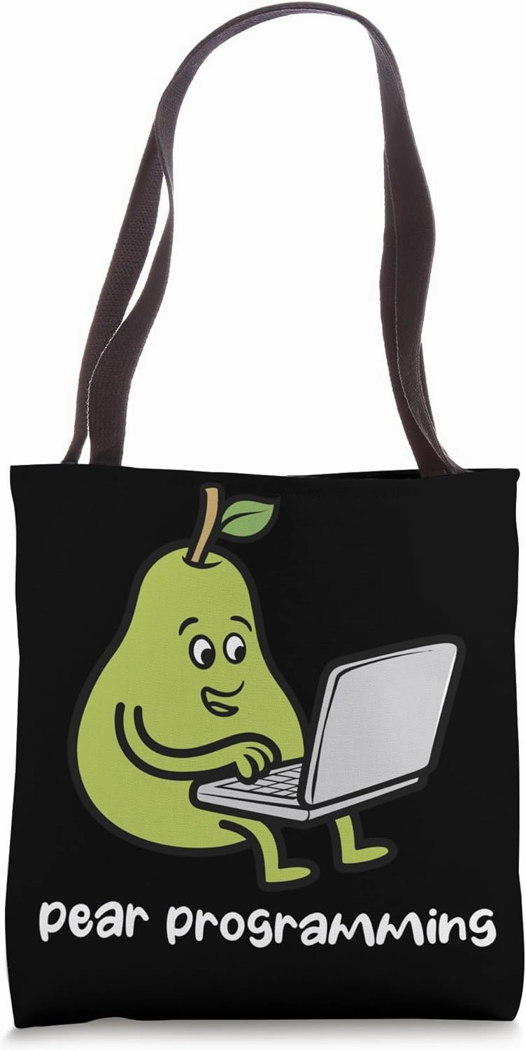 Pear programming Show off your expertise as a Engineer Tote Bag