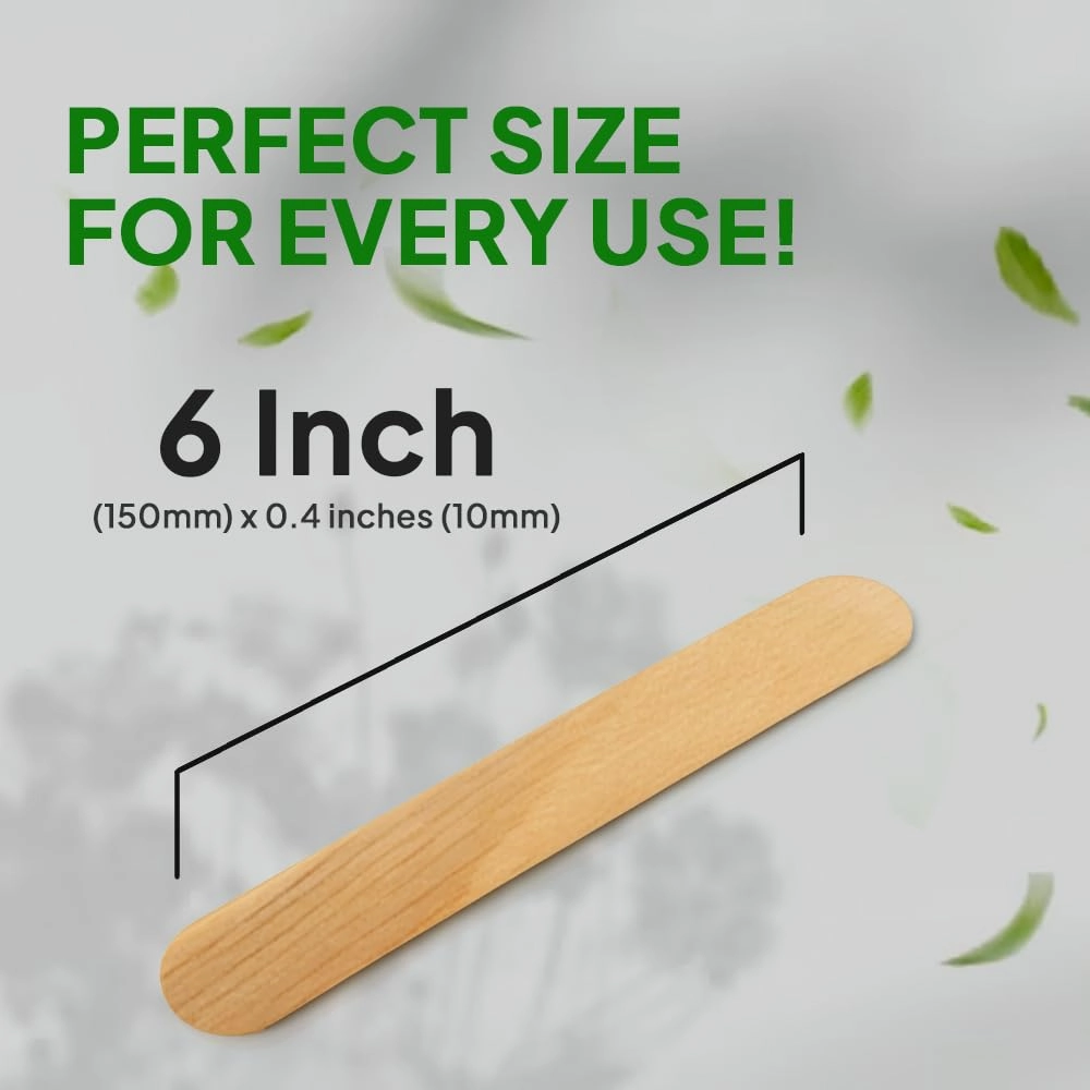 Perfect Stix Jumbo Birchwood Craft Sticks, 6 x 3/4 inches, Natural, 500 Count, Made in USA