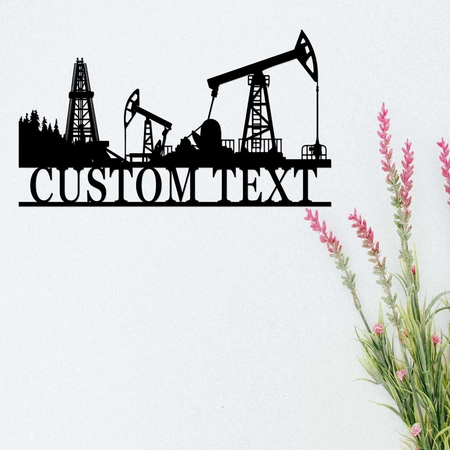 Personalized Oilfield Sign,Oil Patch Metal Sign,Custom Oil Rig Sign,Driller Derrickhand Gift,Father’s Day Gift,Oil Field Worker Home Decor