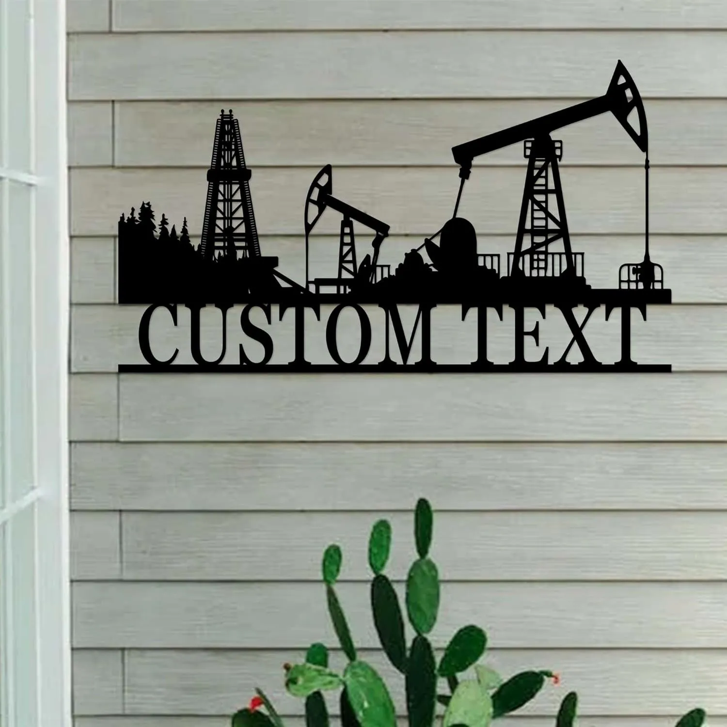 Personalized Oilfield Sign,Oil Patch Metal Sign,Custom Oil Rig Sign,Driller Derrickhand Gift,Father’s Day Gift,Oil Field Worker Home Decor
