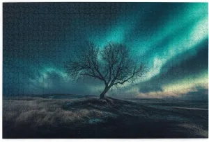 Polar Aurora 1000 Pcs Jigsaw Puzzles for Adults,Characterized by Beautiful and Dreamlike Illustrations,Depicting The Aurora Scenery,Beautiful Scenery Wooden Puzzle for Home Decor