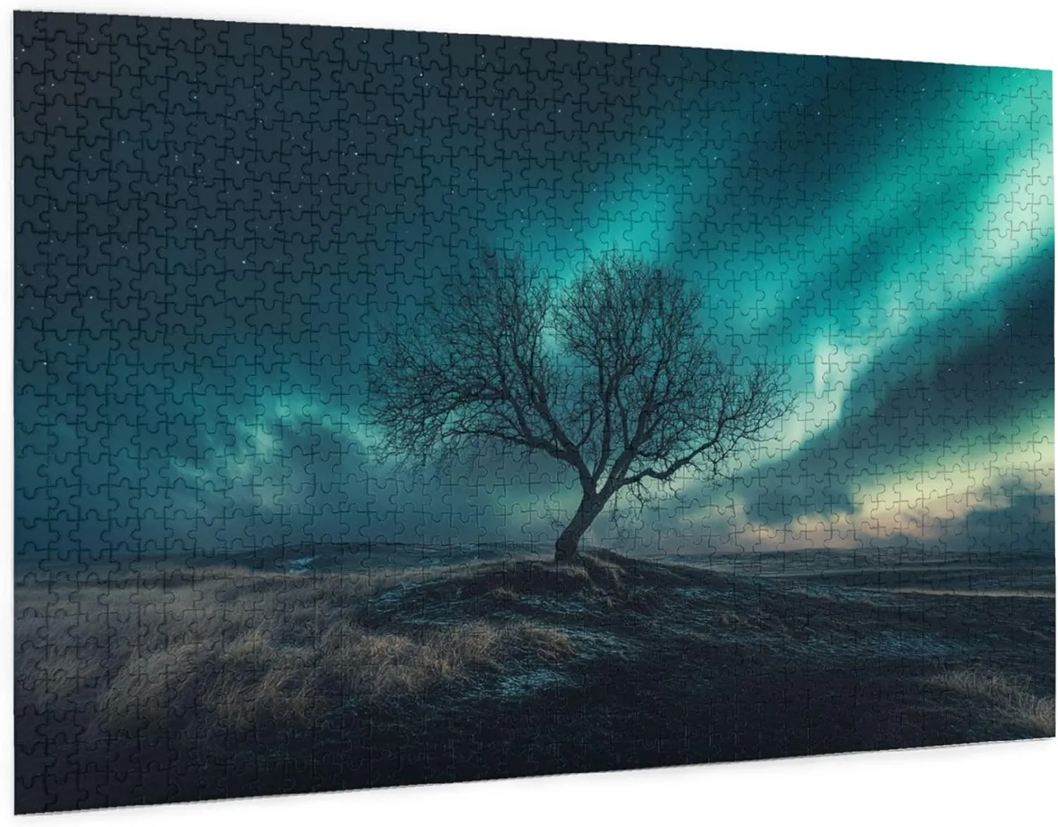 Polar Aurora 1000 Pcs Jigsaw Puzzles for Adults,Characterized by Beautiful and Dreamlike Illustrations,Depicting The Aurora Scenery,Beautiful Scenery Wooden Puzzle for Home Decor