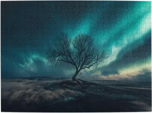 Polar Aurora 500 Pcs Jigsaw Puzzles for Adults,Characterized by Beautiful and Dreamlike Illustrations,Depicting The Aurora Scenery,Beautiful Scenery Wooden Puzzle for Home Decor