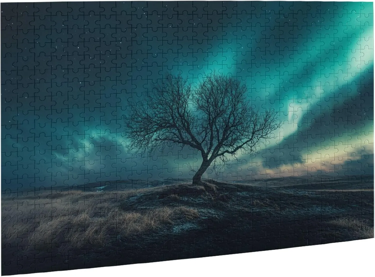Polar Aurora 500 Pcs Jigsaw Puzzles for Adults,Characterized by Beautiful and Dreamlike Illustrations,Depicting The Aurora Scenery,Beautiful Scenery Wooden Puzzle for Home Decor