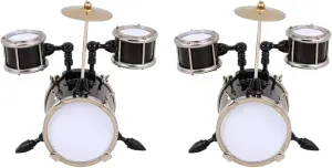 PRETYZOOM 2pcs Decorative Mini Drum Mini Musical Instrument Miniature Drum Set for Home