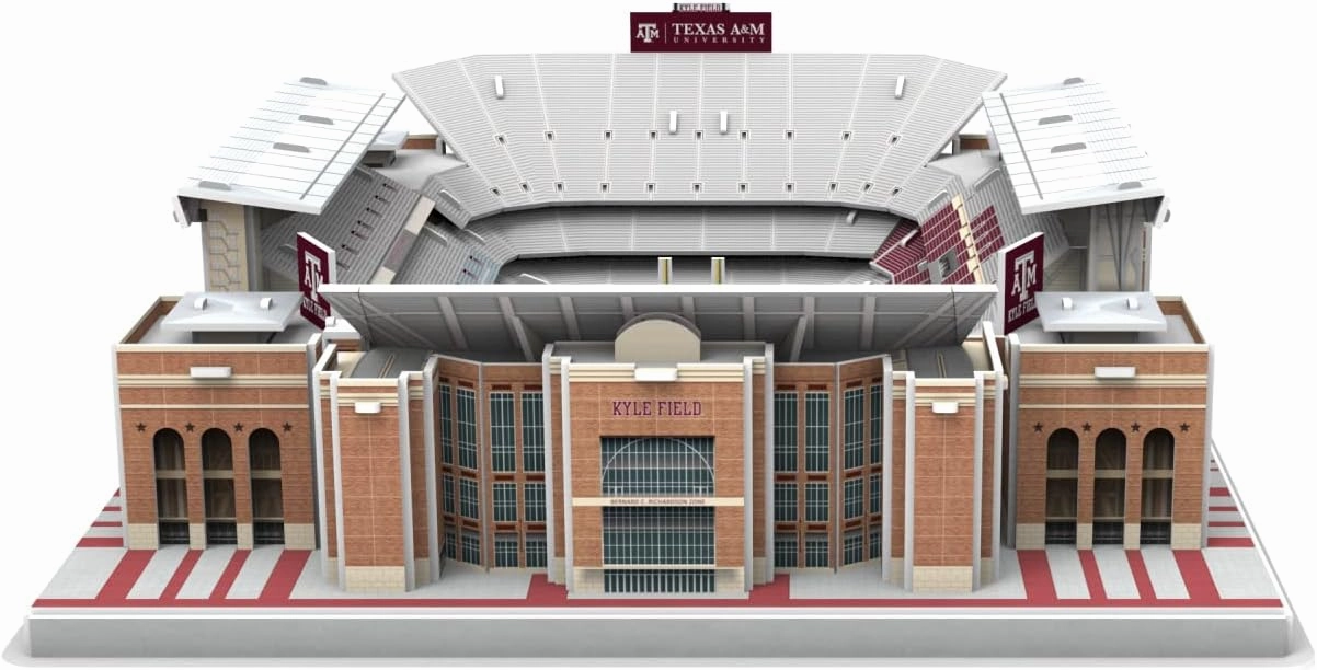 Pro Lion 3D Jigsaw Puzzle of Kyle Field Stadium Construction Building Kits - 178 Pieces| Texas A&M Aggies Football League Gifts for Boys, Adults, Men, Kids Aged 7 | Puzzles Games Kit for Creative Fan
