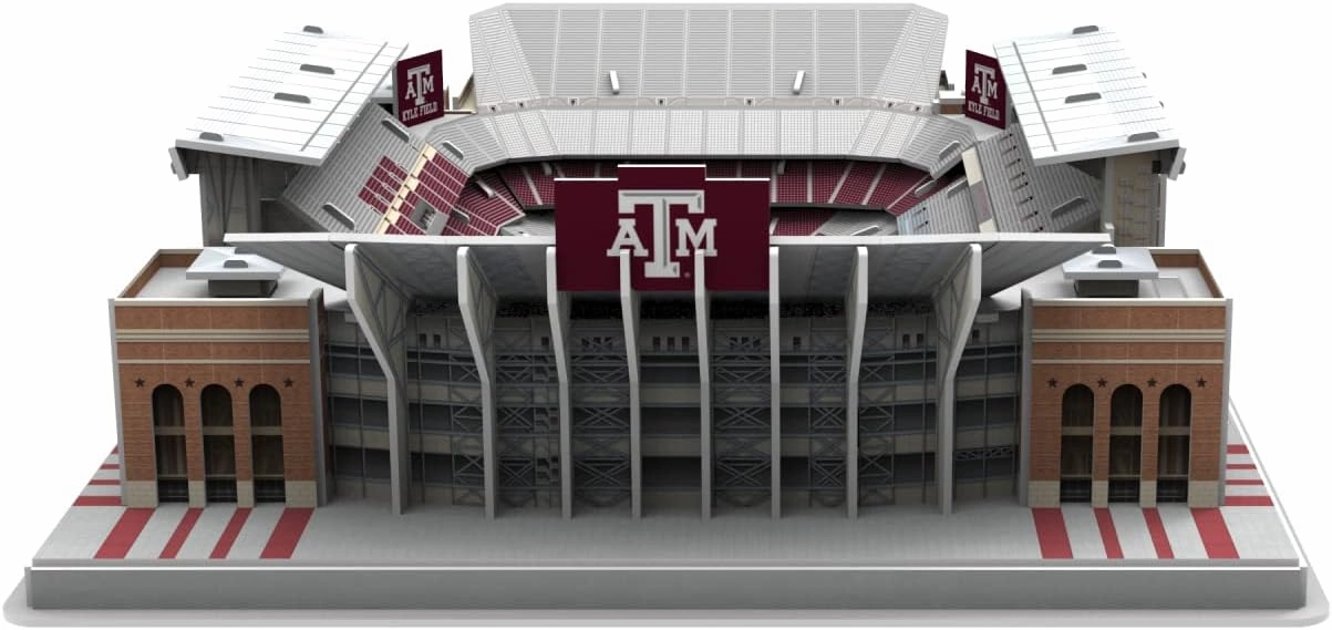 Pro Lion 3D Jigsaw Puzzle of Kyle Field Stadium Construction Building Kits - 178 Pieces| Texas A&M Aggies Football League Gifts for Boys, Adults, Men, Kids Aged 7 | Puzzles Games Kit for Creative Fan