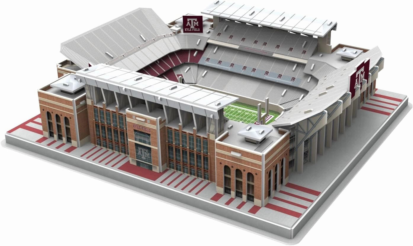 Pro Lion 3D Jigsaw Puzzle of Kyle Field Stadium Construction Building Kits - 178 Pieces| Texas A&M Aggies Football League Gifts for Boys, Adults, Men, Kids Aged 7 | Puzzles Games Kit for Creative Fan