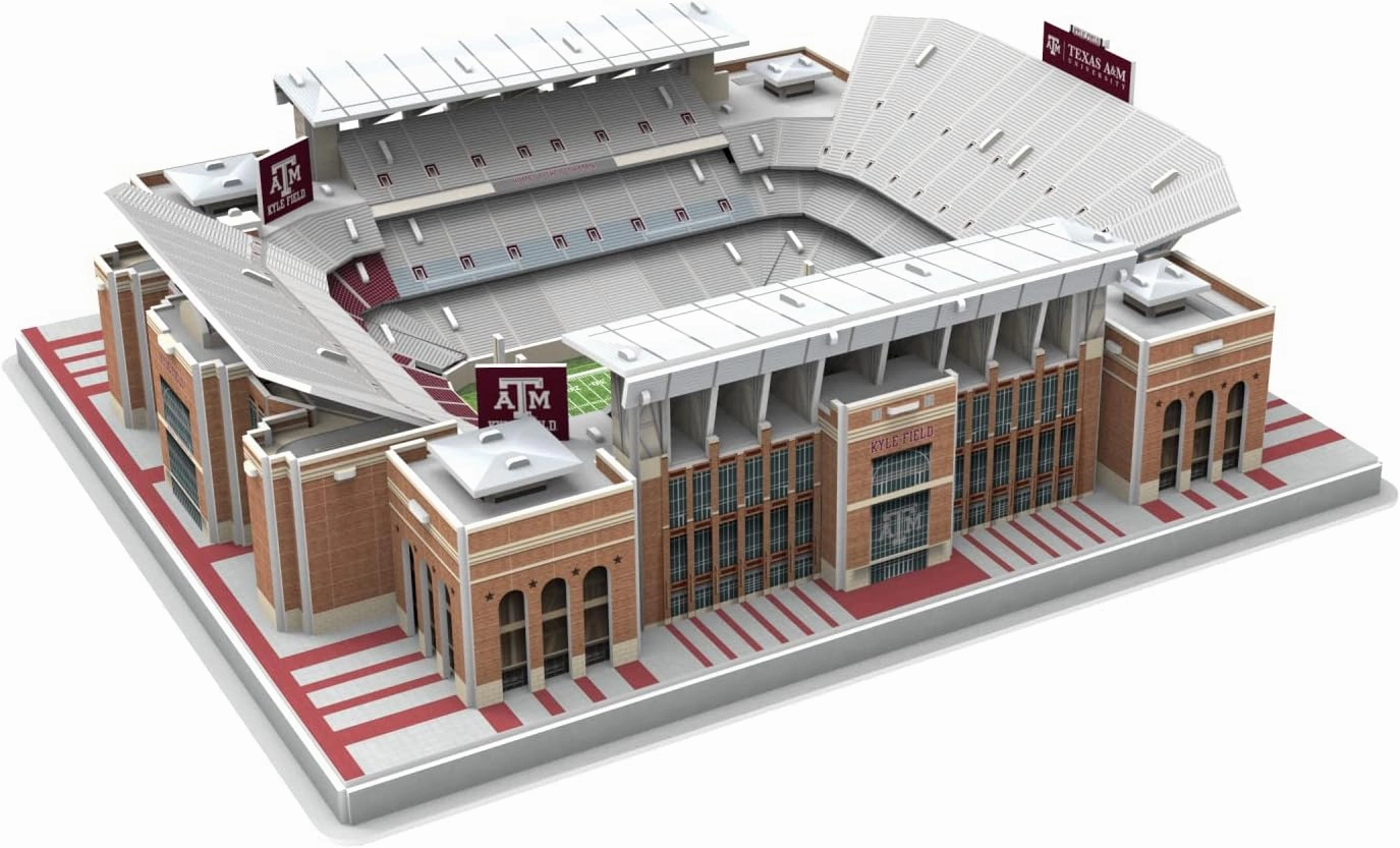 Pro Lion 3D Jigsaw Puzzle of Kyle Field Stadium Construction Building Kits - 178 Pieces| Texas A&M Aggies Football League Gifts for Boys, Adults, Men, Kids Aged 7 | Puzzles Games Kit for Creative Fan