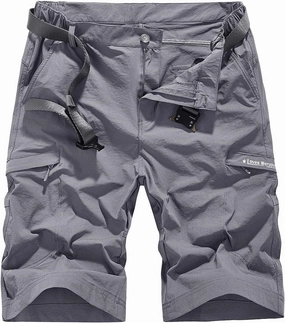 Quick Dry Cargo Hiking Strectchy Shorts Men's Outdoor Summer Causal Work Multi-Pocket Short (No Belt)