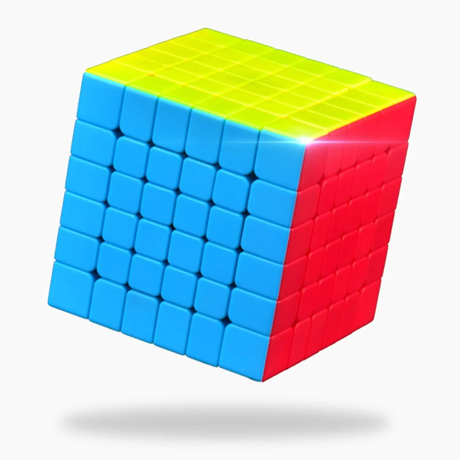 QYTOYS Toys Speed Cube 6x6x6,Original Magic Cube Puzzle Toy,Full Size 65mm Advanced Version,QY-QiFan S Speed Cube,Easy Turning&Smooth Play Durable Puzzle Cube Toy Stickerless ABS Colourfull Cube