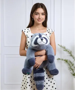 Raccoon Plush, Raccoon Stuffed Animals, Cute Plush Toys Realistic Raccoons Body Pillow Hug Sleeping Fluffy Animal Toys for Kids, Bed Decor Plushie Doll Birthday Gift (11.8in)