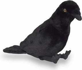 Realistic Large-Billed Crow Stuffed Animal Plush Toy, Lifelike Bird Animal Plushies, Simulation Animals Doll