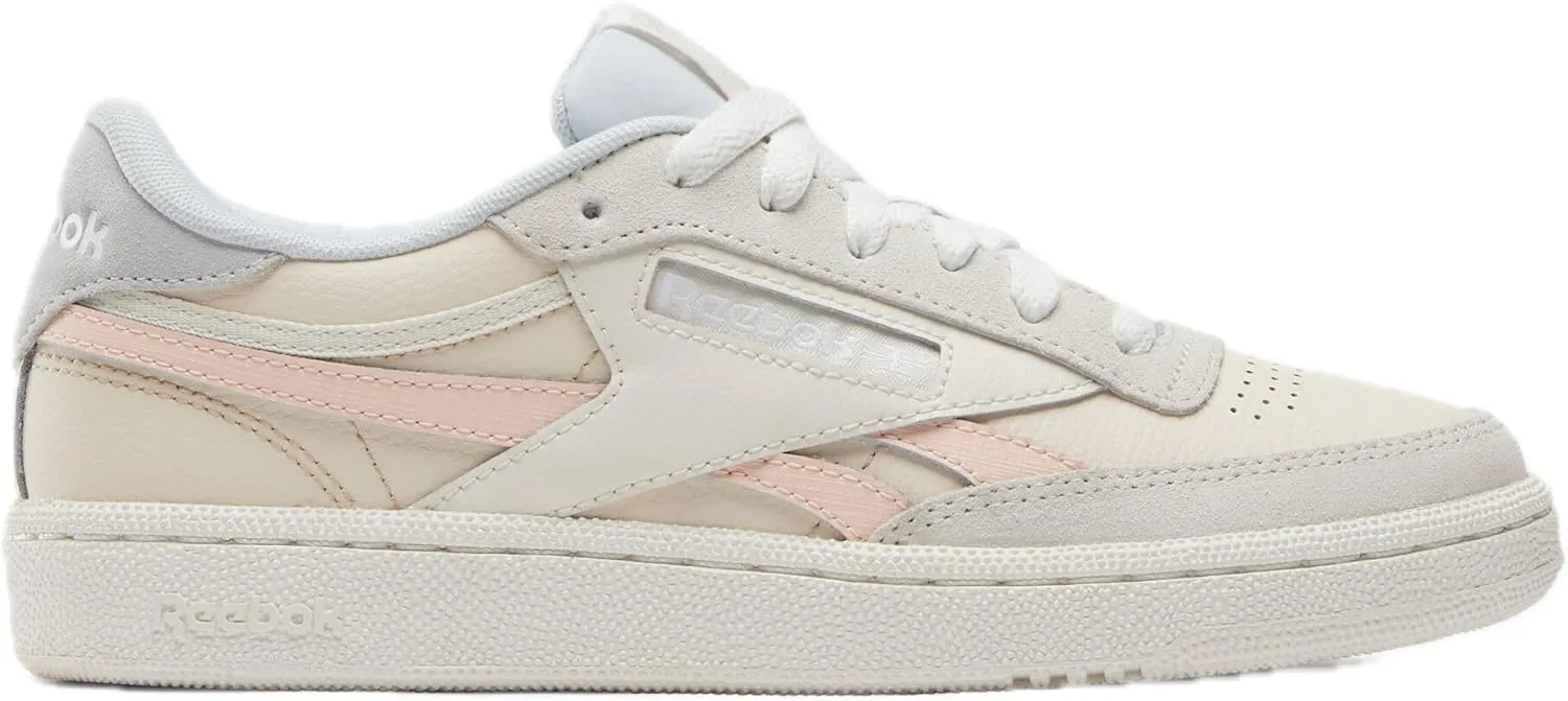Reebok Women's Club C Revenge Sneaker, Tapioca/Washed Clay/Moon, 8
