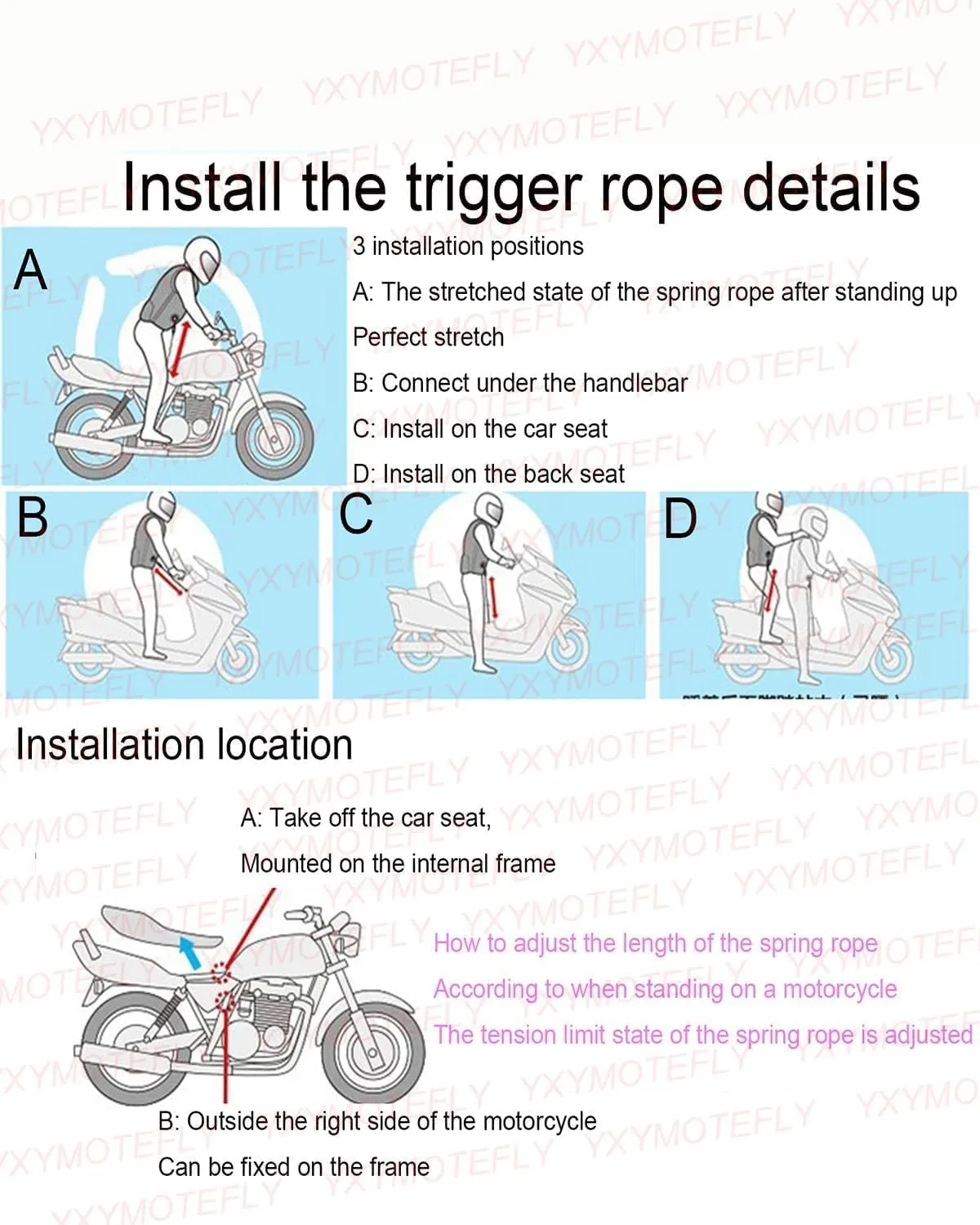Reflective Motorcycle Airbag Vest Automatic/Manual Inflatable Jacket For Riding, Cycling, Horse Protection