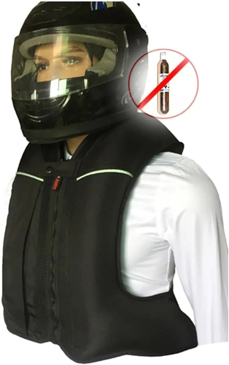 Reflective Motorcycle Airbag Vest Automatic/Manual Inflatable Jacket For Riding, Cycling, Horse Protection