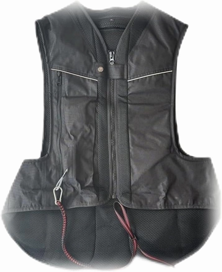 Reflective Motorcycle Airbag Vest Automatic/Manual Inflatable Jacket For Riding, Cycling, Horse Protection