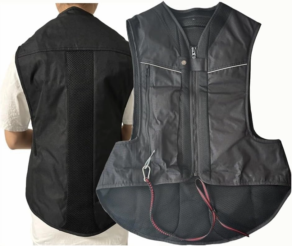 Reflective Motorcycle Airbag Vest Automatic/Manual Inflatable Jacket For Riding, Cycling, Horse Protection