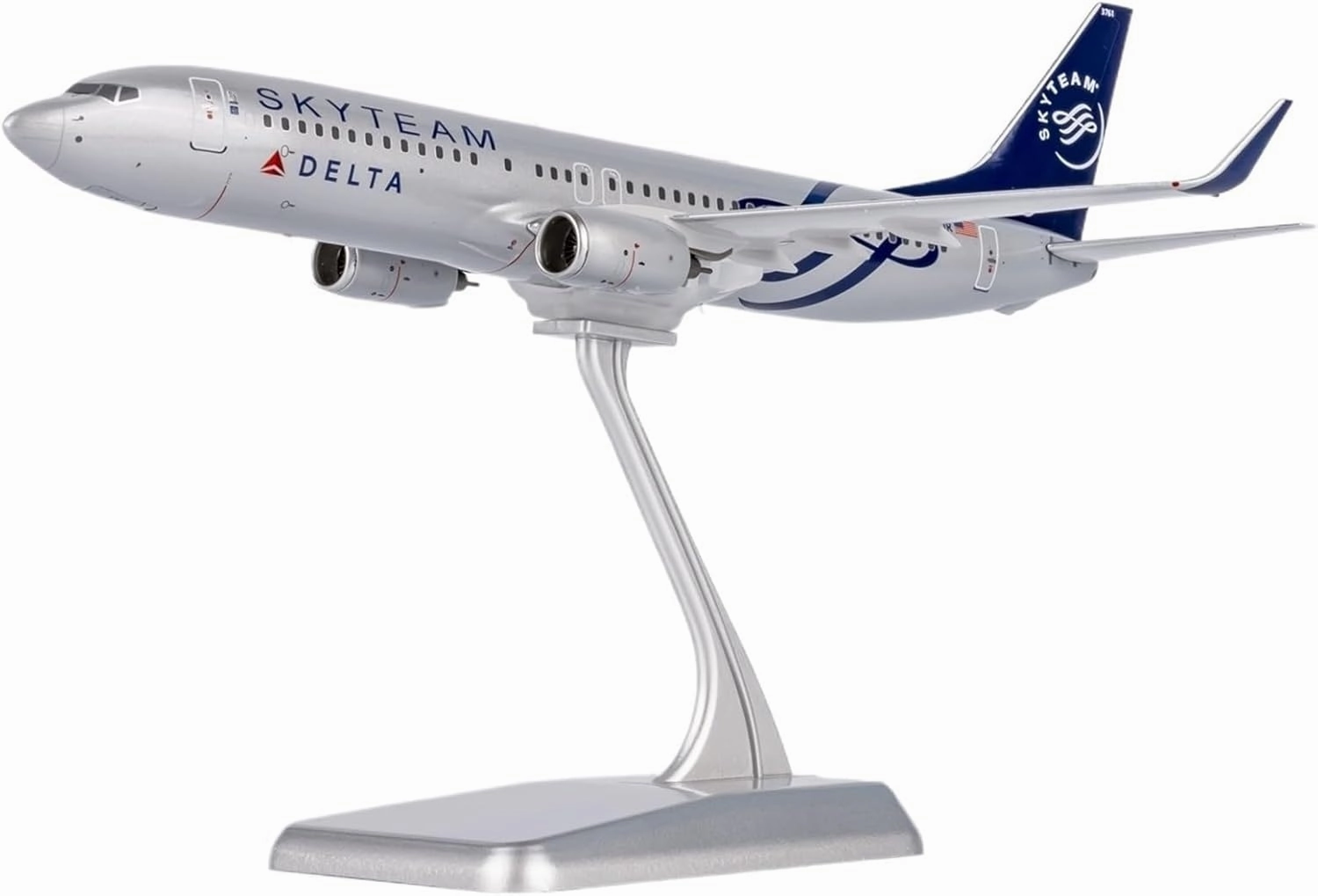 Replica Aircraft Models 19CM 1/200 for Delta Airlines B737-800 N3761R SkyTeam Realistic Airplane Replica Scale Diecast Model Aircraft Kit Miniature Airplane Model