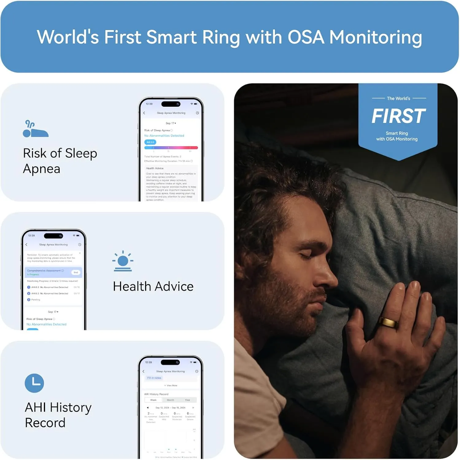 RingConn Gen 2, World’s First Smart Ring with Sleep Apnea Monitoring, No APP Subscription, 12-Day Battery Life, Stress/Heart Rate/Women's Health Tracker, Android & iOS Compatible (Gold, Size 9)