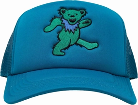 Ripple Junction Grateful Dead Snap Back Structured Trucker Hat Embroidered Dancing Bear Steal Your Face Officially Licensed