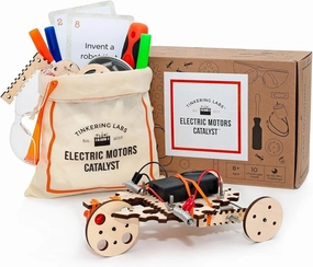 Robotics Engineering Kit | Designed by Scientists in USA | 50  Parts | 10  STEM Projects For Kids 8-12 | Learn Electronics, Science | Grow Creativity, Grit | Great DIY Inventor Toy Gift