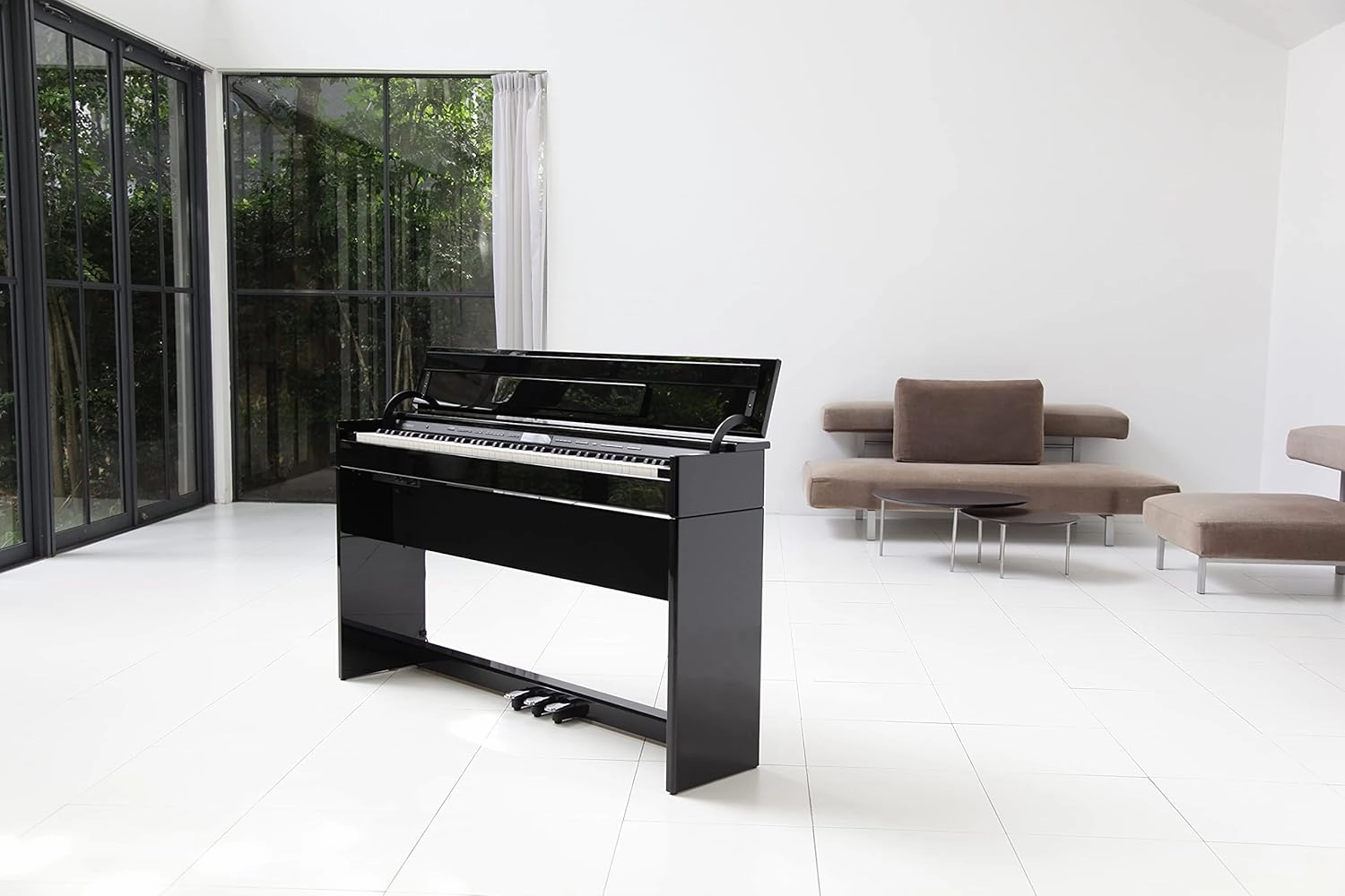 Roland DP-603 88-key Digital Piano with Authentic Grand Piano Touch and Bluetooth, Contemporary Black