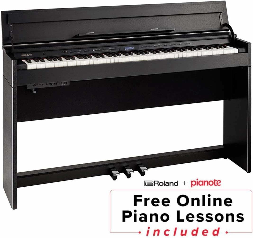 Roland DP-603 88-key Digital Piano with Authentic Grand Piano Touch and Bluetooth, Contemporary Black