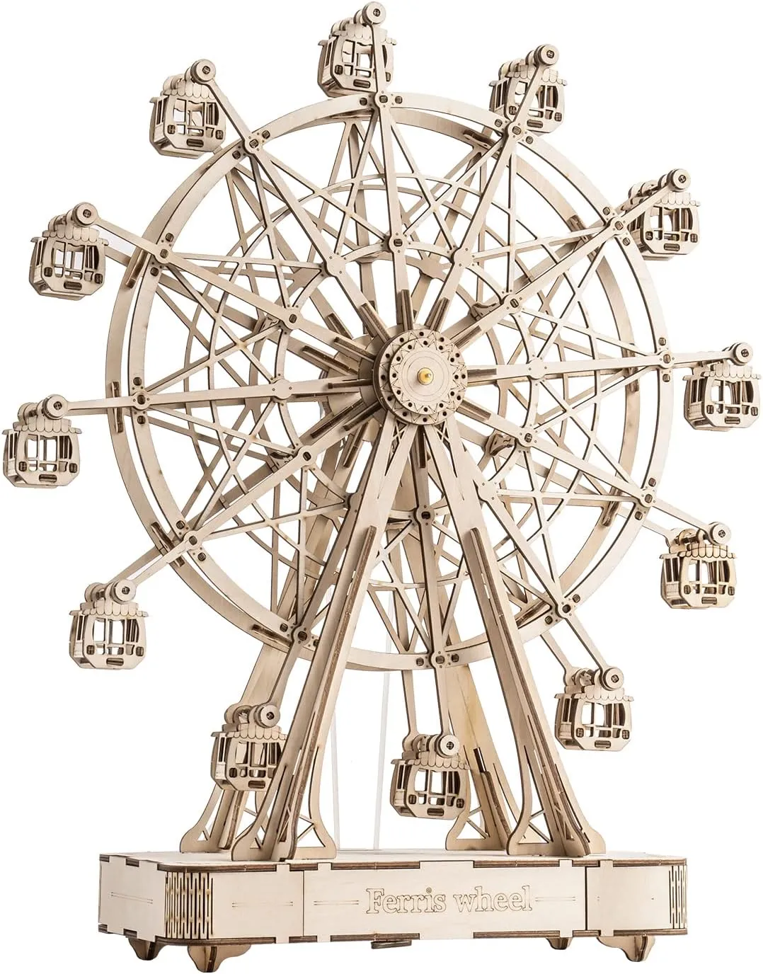 Rowood 3D Puzzles for Adults, Model Kits for Adults, Wooden Music Box,DIY Craft Kits for Adults Teen Boy Gifts on Birthday Christmas - Ferris Wheel (232 PCS)