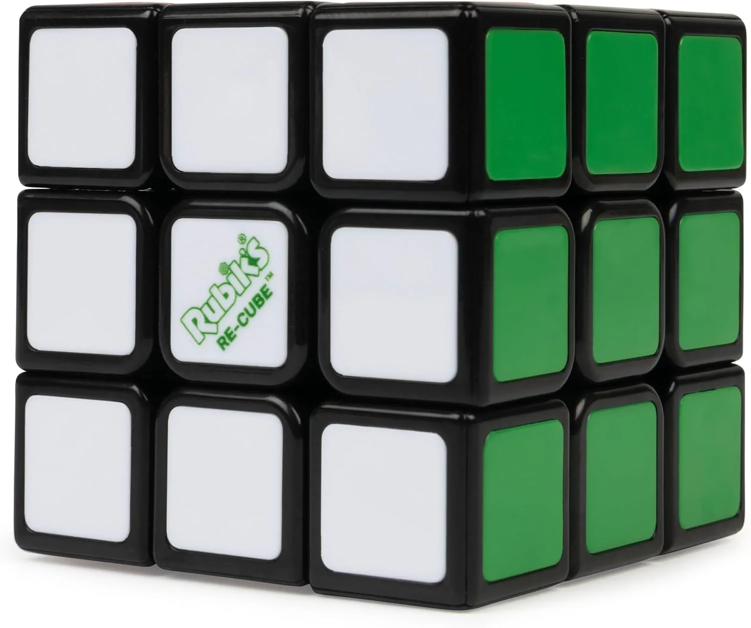 RUBIK'S Cube Recube 3x3 Puzzle Game for Adults and Children Rubik's Magic Cube – 100% Recycled 3x3 Puzzle Colour Matching – Classic Cube Problem Solving – Children's Toy Age 8 