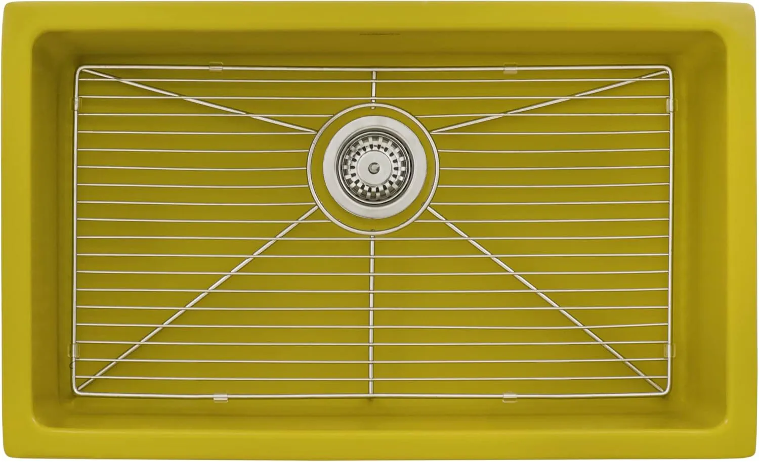 Ruvati 30-inch Fireclay Undermount/Drop-in Topmount Kitchen Sink Single Bowl - Yellow - RVL3030YL