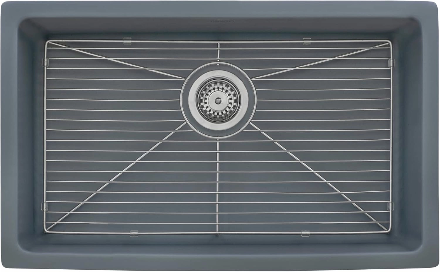 Ruvati 30-inch Fireclay Undermount/Drop-in Topmount Kitchen Sink Single Bowl - Blue- RVL3030LU