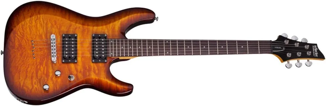 Schecter C-6 Plus VSB Solid-Body Electric Guitar, VSB
