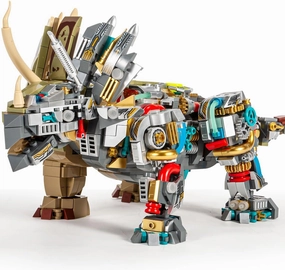 SEMKY Dinosaur Series Mechanical Triceratops Model Set, (1368Pieces) -Building Blocks Toys Gifts for Kid