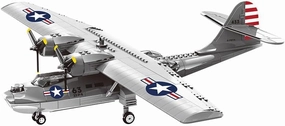 SEMKY Military PBY Catalina Fighter Jet Air Force Building Block Set (364 Pieces) -Building and Military Toys Gifts for Military Fans and Kid, Large
