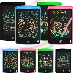 Shyflpopo 8 Pack Kids LCD Writing Tablets 8.5 Inch Colorful Drawing Board with One-Click Erase, Lock, and Stylus,Reusable Writing Pad for Ages 3-12 Boys and Girls Learning Writing (8.5 Inch)
