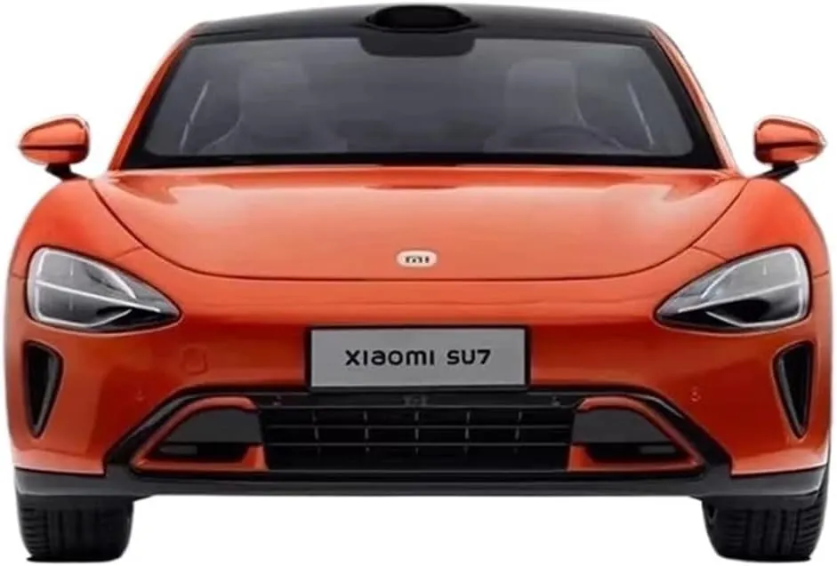 Simulation Car Model 1：18 for Xiaomi SU7 High-end Sedan Simulation Alloy Model Home Decoration Ornaments Mini Vehicles Toys(Purple)