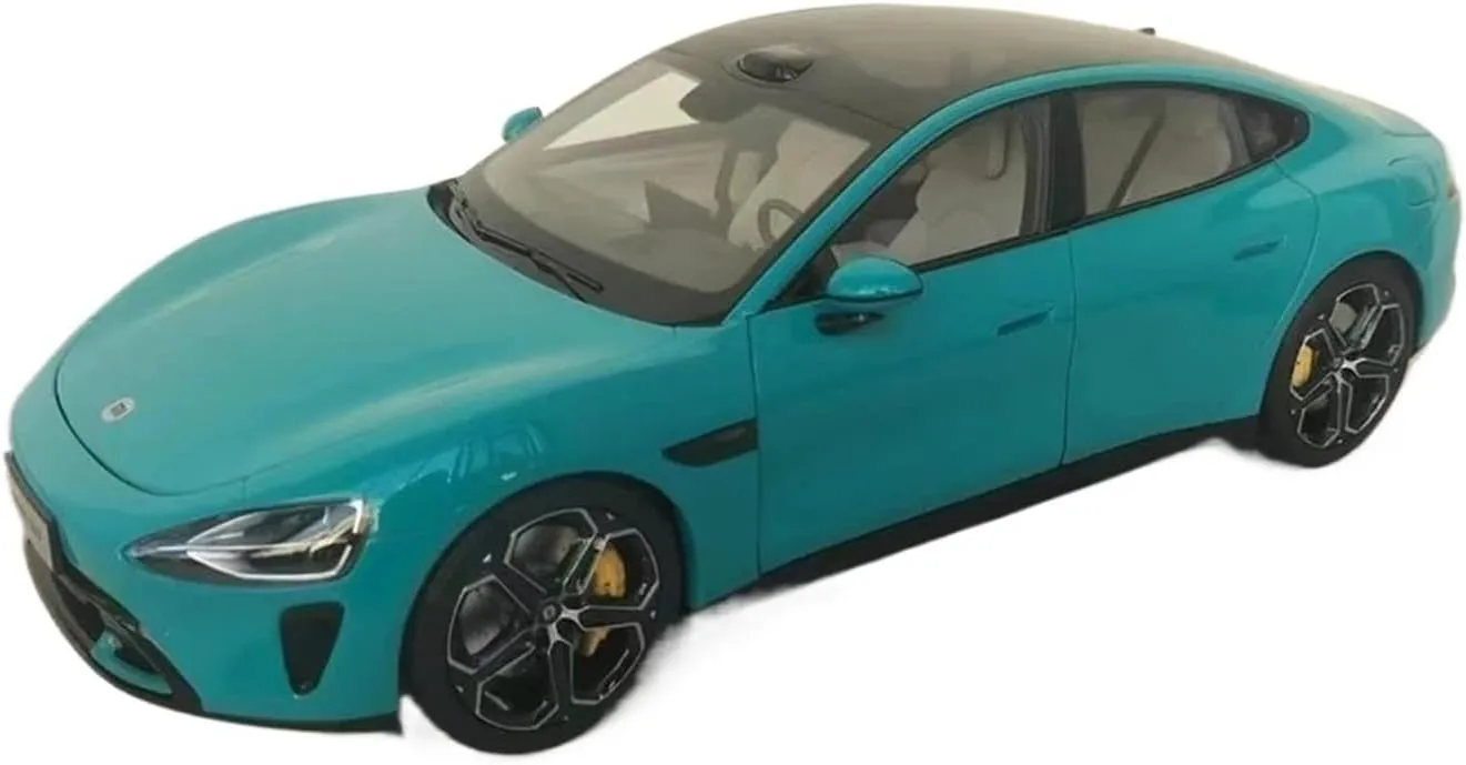Simulation Car Model 1：18 for Xiaomi SU7 High-end Sedan Simulation Alloy Model Home Decoration Ornaments Mini Vehicles Toys(Purple)