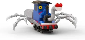Small Train Model with Spider Feet 198 Pieces from Horror Video Game MOC Build for Age 18 