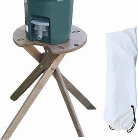 Small Folding Table - Portable Foldable Lightweight Table | Round Portable Picnic Table | Foldable Picnic Table, Small Outdoor Folding Table, Portable Camp Table for Party, Hiking