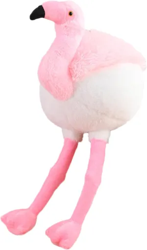 Soft Round Stuffed Flamingo Animal Plushie Fat Flamingo Plush Toys for Home Decor Cuddly Flamingo Pillow Hugging Flamingo Doll Gift for Kids or Lover (Pink, 29.9 Inch (from Head to feet))